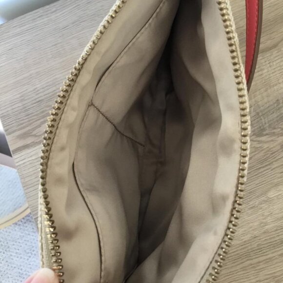 COACH Bonnie Cashin Crossbody Bag Signature Tan, Pink & Orange w/Gold Hardware - Picture 5 of 5